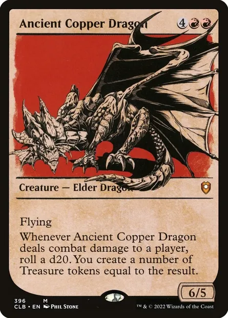 Ancient Copper Dragon, Magic card CLB 396 — Commander Legends: Battle for Baldur's Gate set