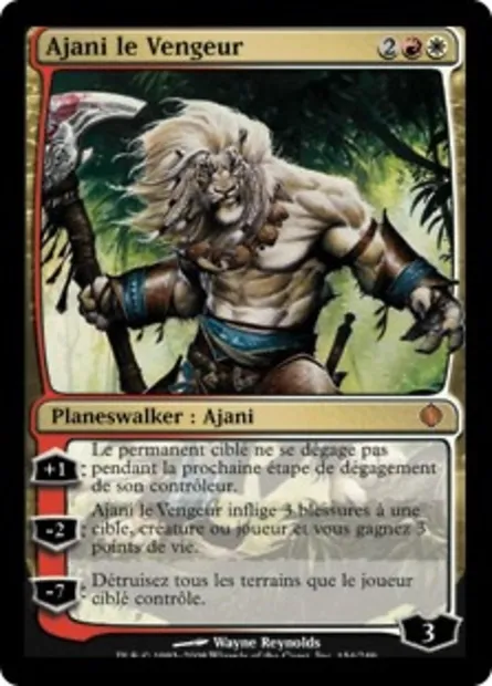 Ajani le Vengeur, carte Magic ALA 154 — extension Les éclats d'Alara