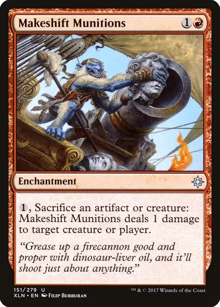 Makeshift Munitions, Magic card XLN 151 — Ixalan set