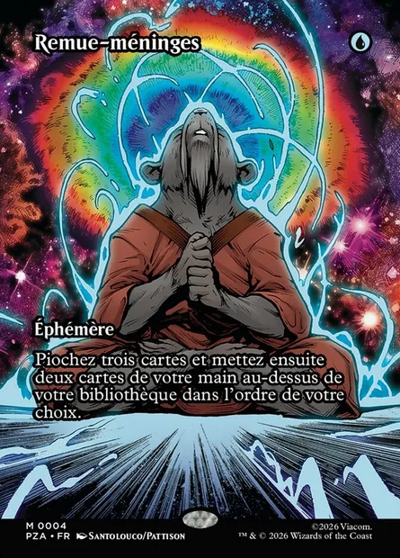 Remue-méninges, carte Magic PZA 4 — extension Teenage Mutant Ninja Turtles Source Material