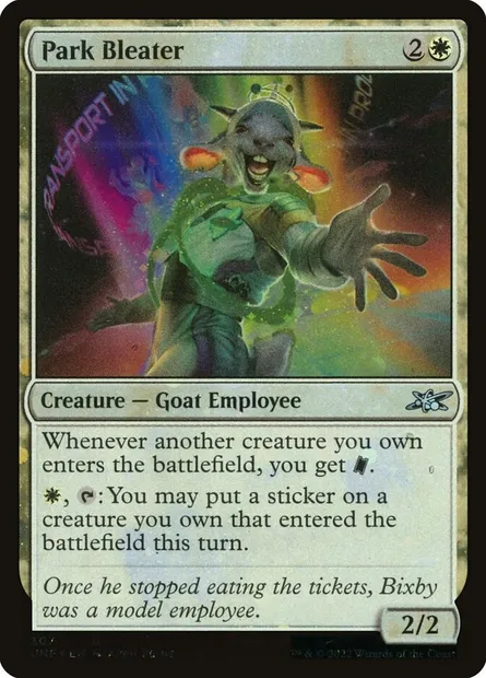 Park Bleater, Magic card UNF 307 — Unfinity set