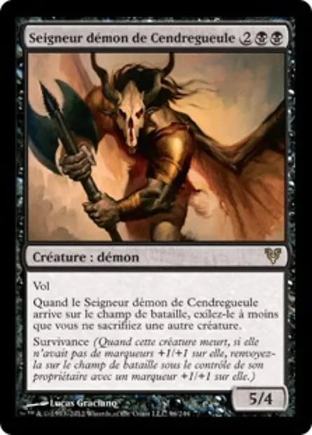 Seigneur démon de Cendregueule, carte Magic AVR 96 — extension Avacyn ressuscitée