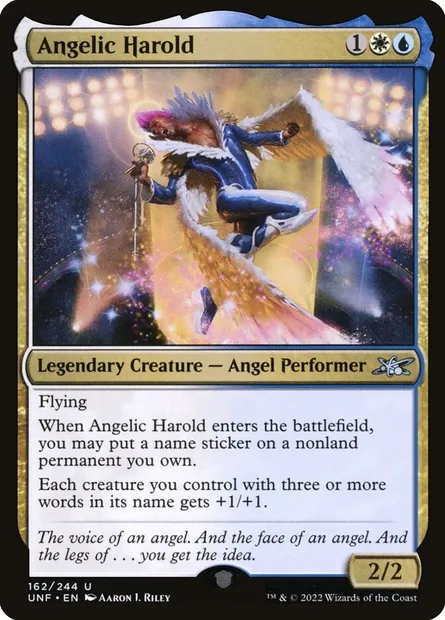 Angelic Harold, Magic card UNF 162 — Unfinity set