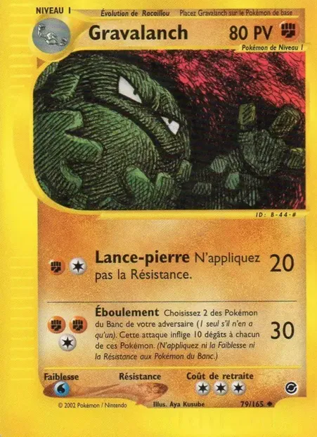 Gravalanch, carte Pokémon EX 79 — extension Expedition