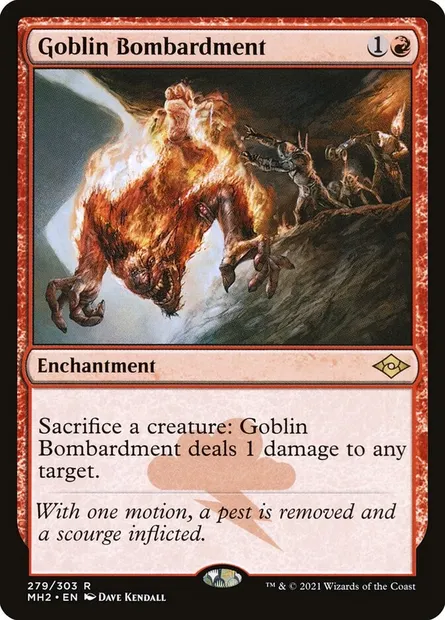 Goblin Bombardment, Magic card MH2 279 — Modern Horizons 2 set