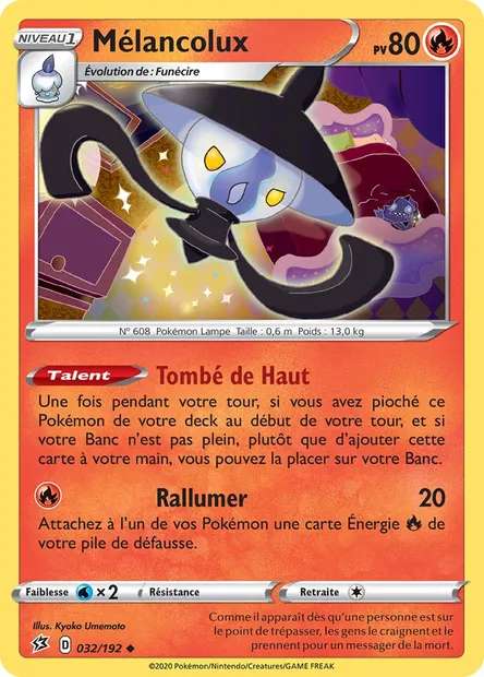 Mélancolux, carte Pokémon RCL 32 — extension Clash des Rebelles