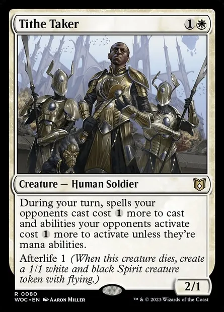 Tithe Taker, Magic card WOC 80 — Wilds of Eldraine Commander set