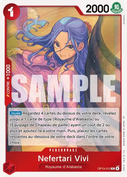 Nefertari Vivi, carte One Piece OP13-012 — extension SUCCESSEURS