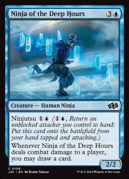 Ninja of the Deep Hours, Magic card J25 108 — Foundations Jumpstart set