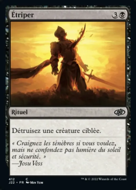 Étriper, carte Magic J22 412 — extension Jumpstart 2022