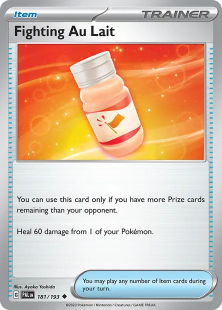 Fighting Au Lait, Pokémon card PAL 181 — Paldea Evolved set