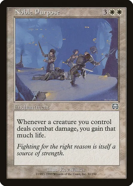 Noble Purpose, Magic card MMQ 32 — Mercadian Masques set