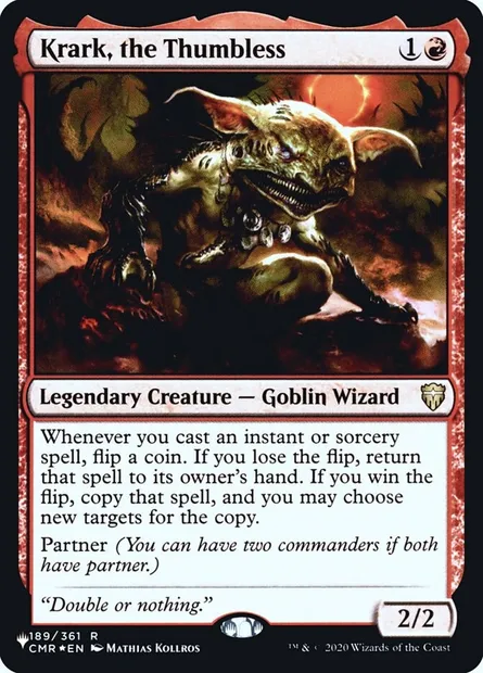 Krark, le Dépoucé, carte Magic PLST CMR-189 — extension The List
