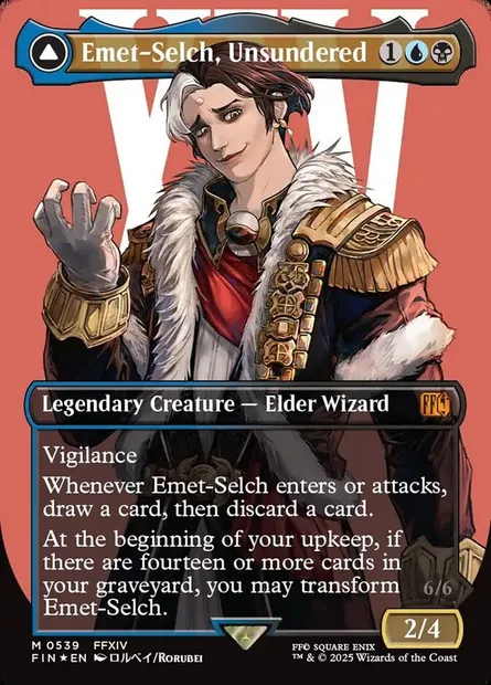 Emet-Selch, Unsundered // Hades, Sorcerer of Eld, Magic card FIN 539 — Final Fantasy set