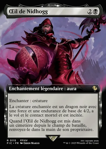 Œil de Nidhogg, carte Magic FIC 115 — extension Final Fantasy Commander