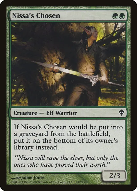 Nissa's Chosen, Magic card ZEN 171 — Zendikar set