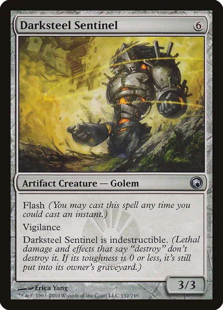 Darksteel Sentinel, Magic card SOM 152 — Scars of Mirrodin set