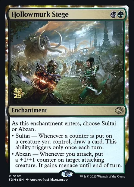 Hollowmurk Siege, Magic card PTDM 192s — Tarkir: Dragonstorm Promos set