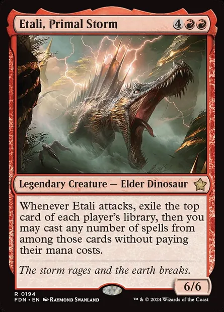 Etali, Primal Storm, Magic card FDN 194 — Foundations set