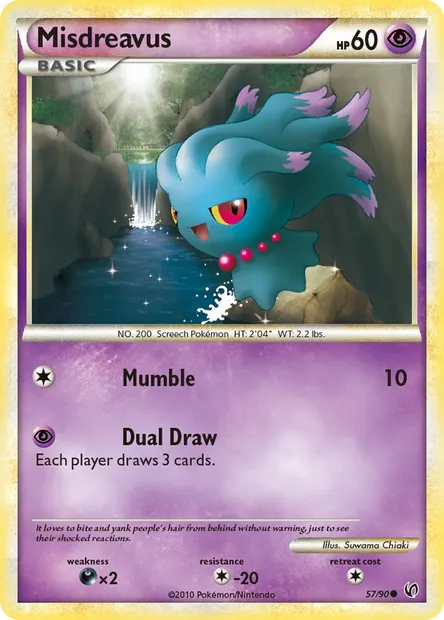 Misdreavus, Pokémon card UD 57 — Undaunted set