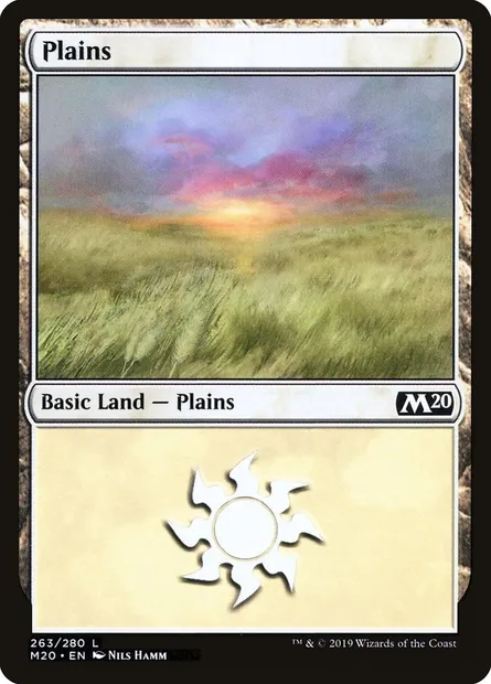 Plains, Magic card M20 263 — Core Set 2020 set