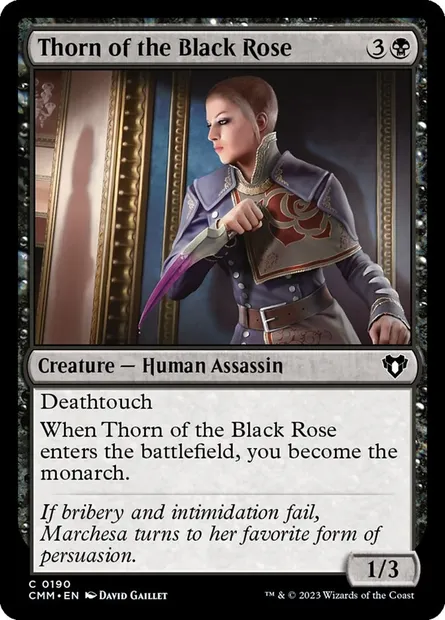 Thorn of the Black Rose, Magic card CMM 190 — Commander Masters set