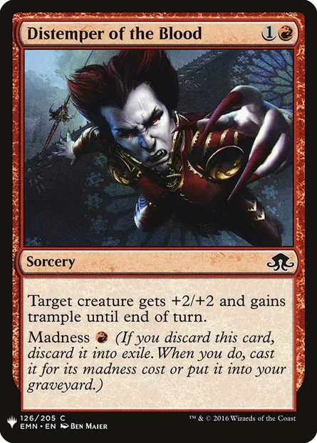 Fièvre virulente du sang, carte Magic PLST EMN-126 — extension The List