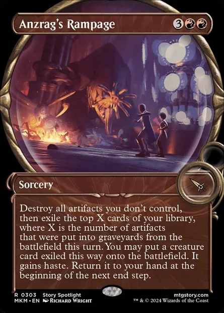 Anzrag's Rampage, Magic card MKM 303 — Murders at Karlov Manor set