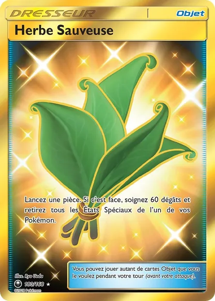 Herbe Sauveuse, carte Pokémon CES 180 — extension Tempête Céleste