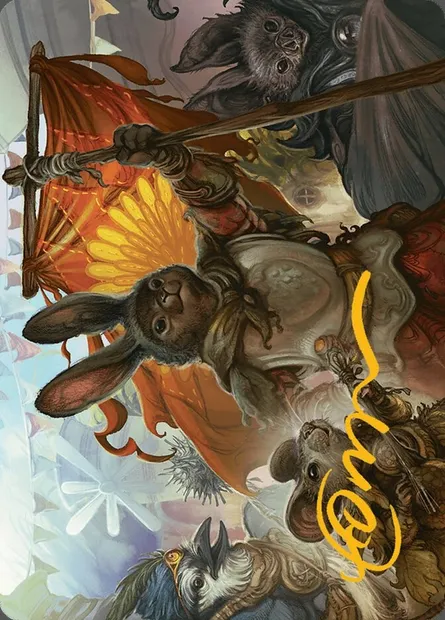 Valley Questcaller // Valley Questcaller, Magic card ABLB 37 — Bloomburrow Art Series set