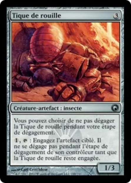 Tique de rouille, carte Magic SOM 198 — extension Cicatrices de Mirrodin