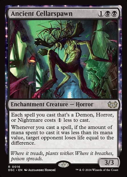 Ancient Cellarspawn, Magic card DSC 16 — Duskmourn: House of Horror Commander set