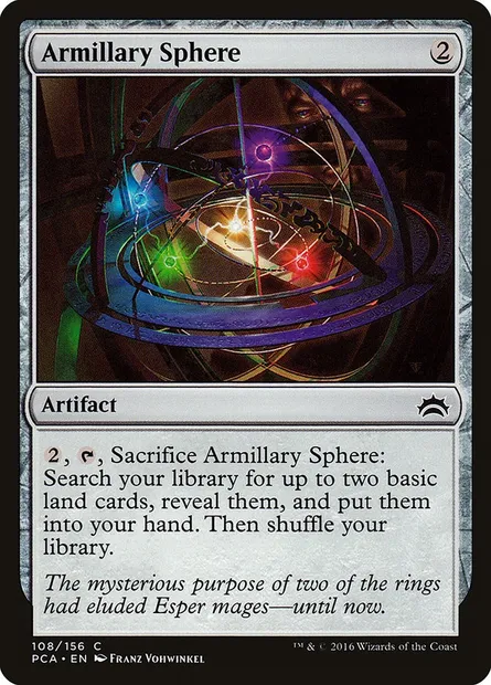 Armillary Sphere, Magic card PCA 108 — Planechase Anthology set