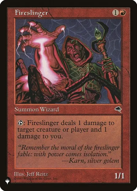 Fireslinger, Magic card PLST TMP-173 — The List set