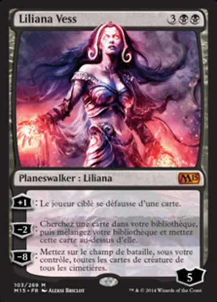 Liliana Vess, carte Magic M15 103 — extension Magic 2015