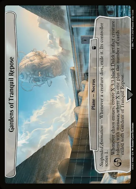 Gardens of Tranquil Repose, Magic card WHO 583 — Doctor Who set