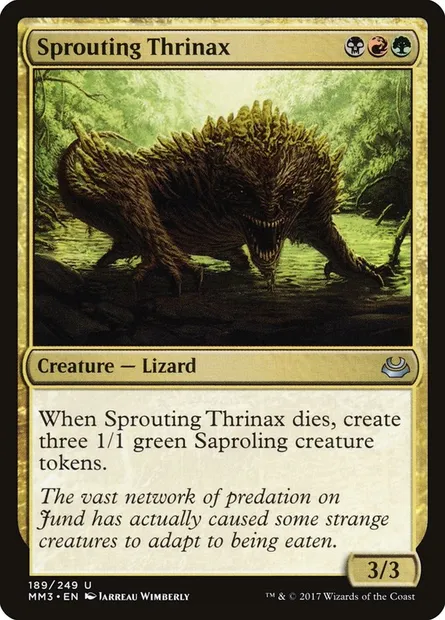 Thrinax bourgeonnant, carte Magic MM3 189 — extension Modern Masters 2017