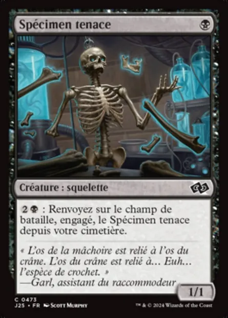 Spécimen tenace, carte Magic J25 473 — extension Foundations Jumpstart