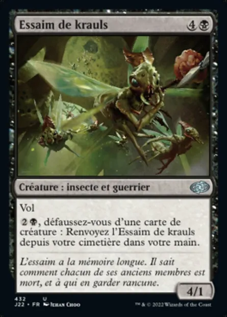 Essaim de krauls, carte Magic J22 432 — extension Jumpstart 2022