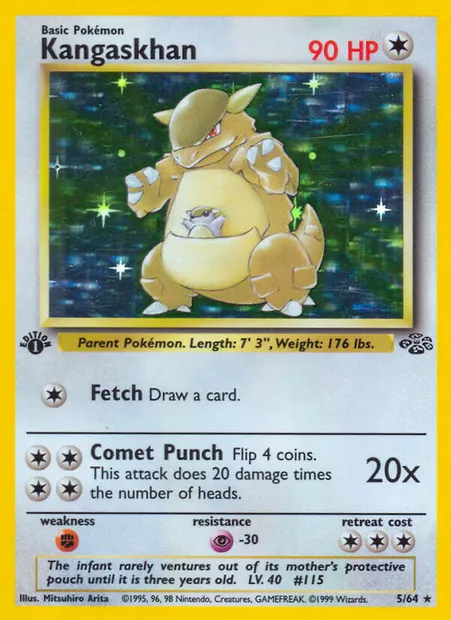 Kangaskhan, Pokémon card JU 5 — Jungle set