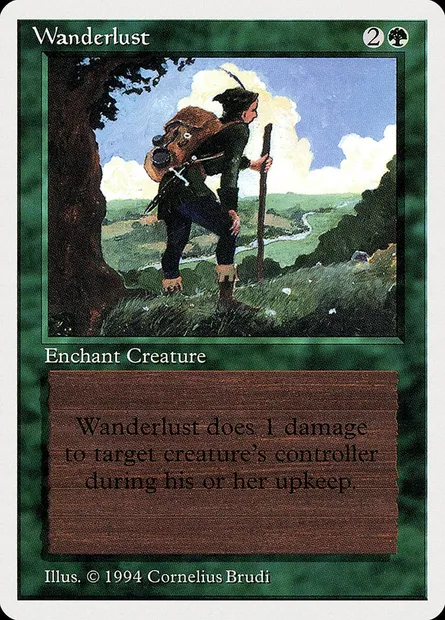 Wanderlust, Magic card SUM 227 — Summer Magic / Edgar set