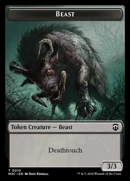 Beast, carte Magic TM3C 10 — extension Modern Horizons 3 Commander Tokens