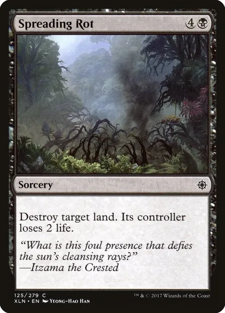 Spreading Rot, Magic card XLN 125 — Ixalan set