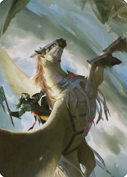 Cleaving Skyrider // Cleaving Skyrider, carte Magic ADMU 5 — extension Dominaria United Art Series