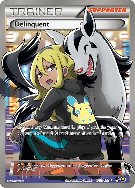 Delinquent, Pokémon card BKP 98b — BREAKpoint set
