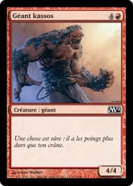 Géant kassos, carte Magic M12 123 — extension Magic 2012