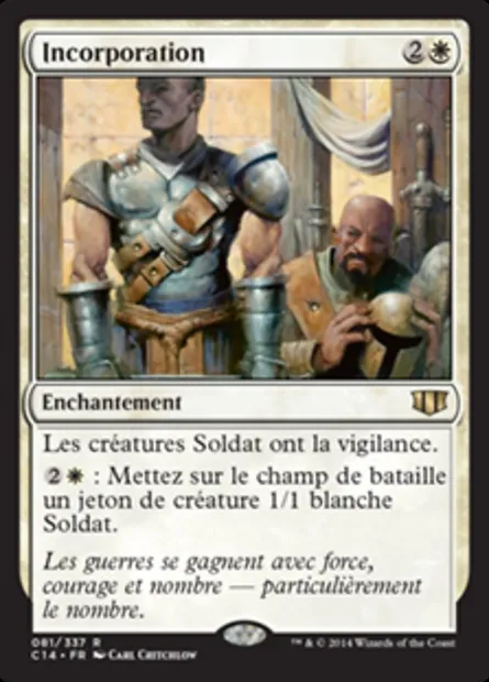 Incorporation, carte Magic C14 81 — extension Commander 2014