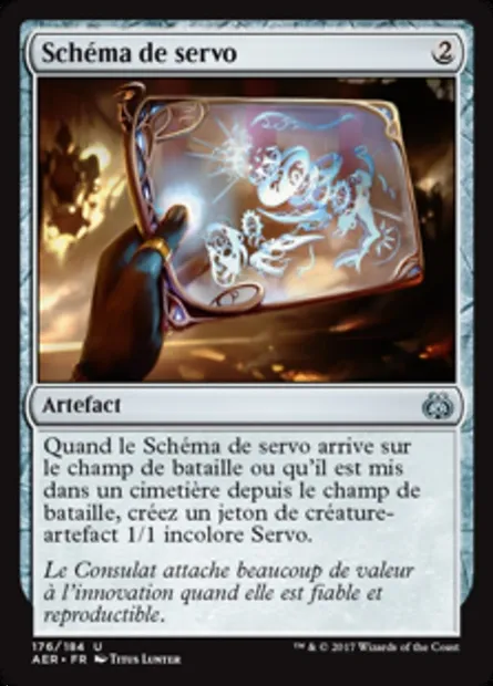 Schéma de servo, carte Magic AER 176 — extension La révolte éthérique