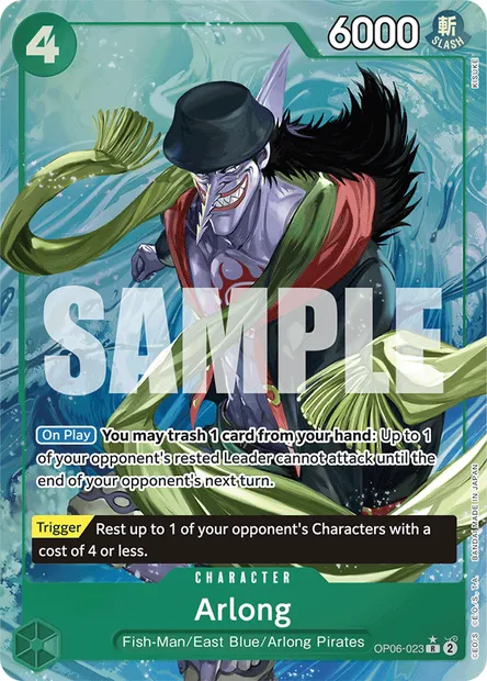 Arlong, One Piece card OP06-023 — WINGS OF THE CAPTAIN set