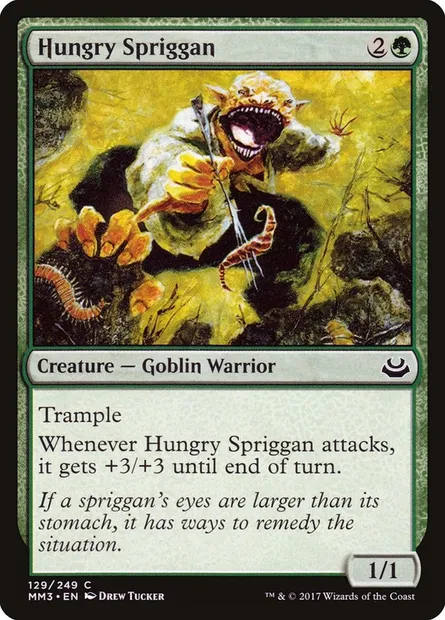 Hungry Spriggan, Magic card MM3 129 — Modern Masters 2017 set